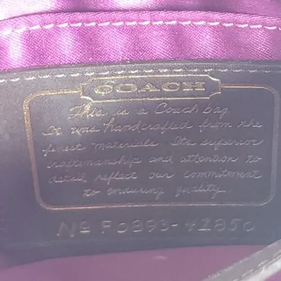 Coach Legacy Stripe Garcia Small Multicolor Canvas Turnlock Clutch Wristlet - Picture 11 of 16